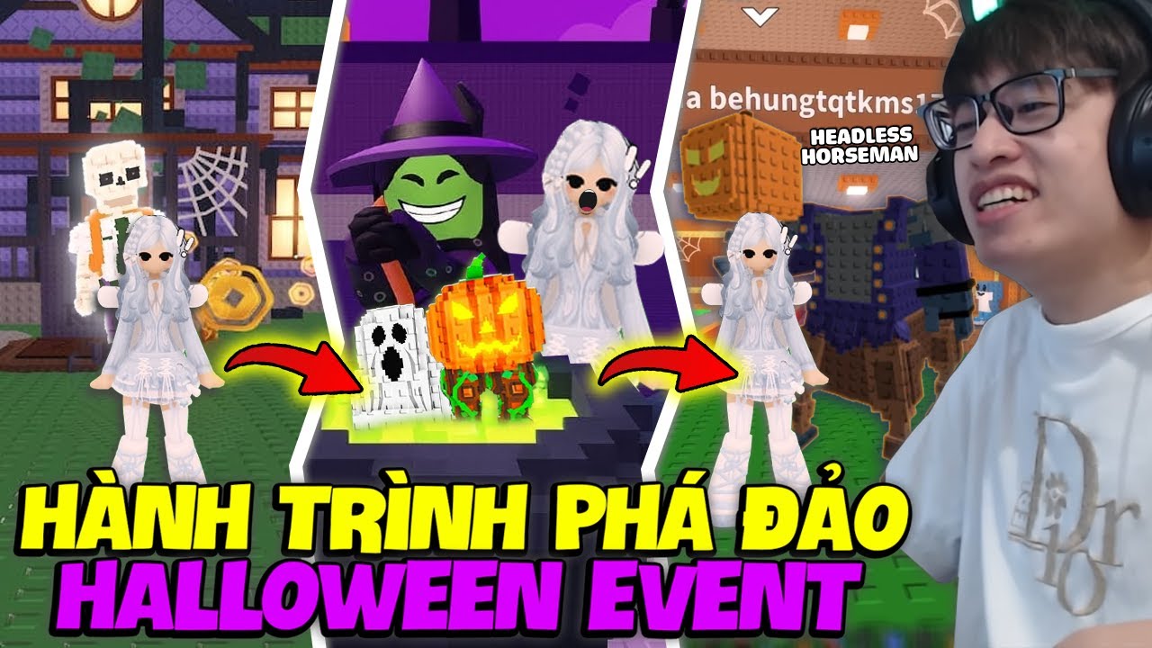 H&Ugrave;NG AKIRA H&Agrave;NH TR&Igrave;NH BẮT SECRET Đ&Agrave;O KHO B&Aacute;U TỪ NOOB ĐẾN PRO VỚI HALLOWEEN EVENT STEAL A BRAINROT