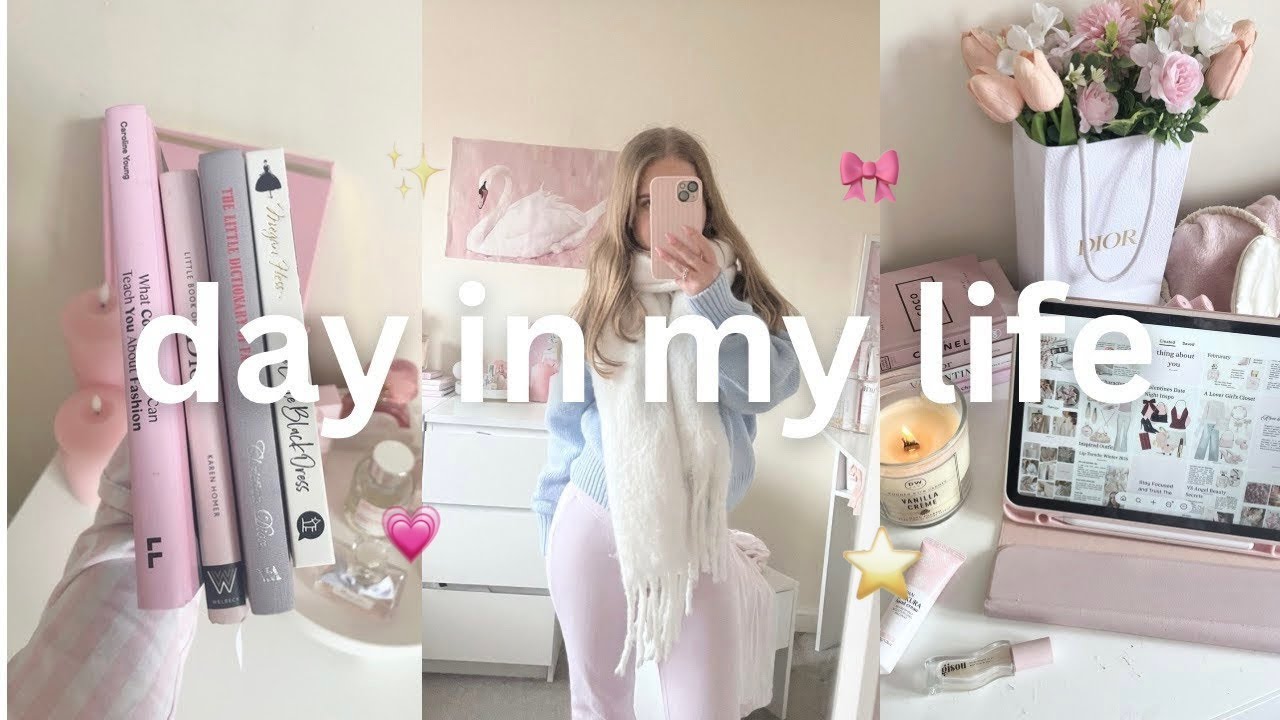 SPEND THE DAY WITH ME as a uni student/ content creator 🎀✨