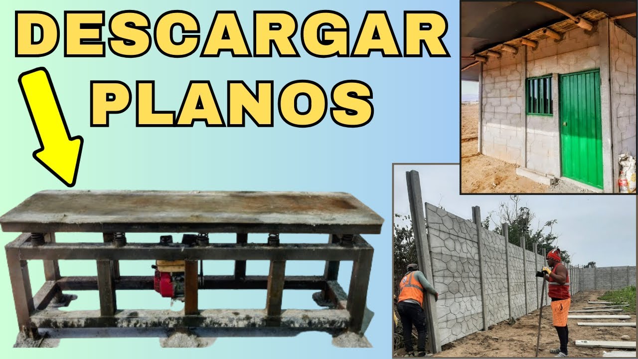 MESA VIBRATORIA para PLACAS DE CONCRETO | PLANOS 3D