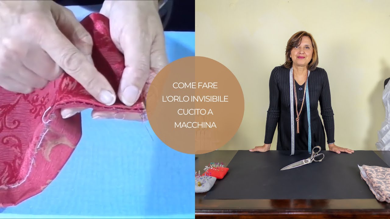 Come fare l'orlo invisibile cucito a macchina