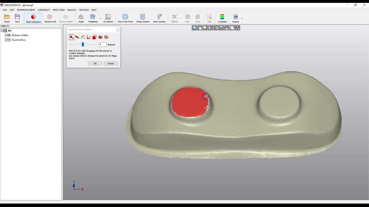 QS Tutorials: SnapMode Options - How to do Reverse Engineering with QUICKSURFACE