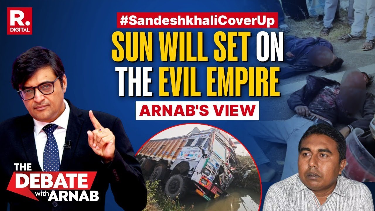 Arnab Tears Into Mamata Banerjee's Silence After Key Sandeshkhali Witness Is Hit By Truck