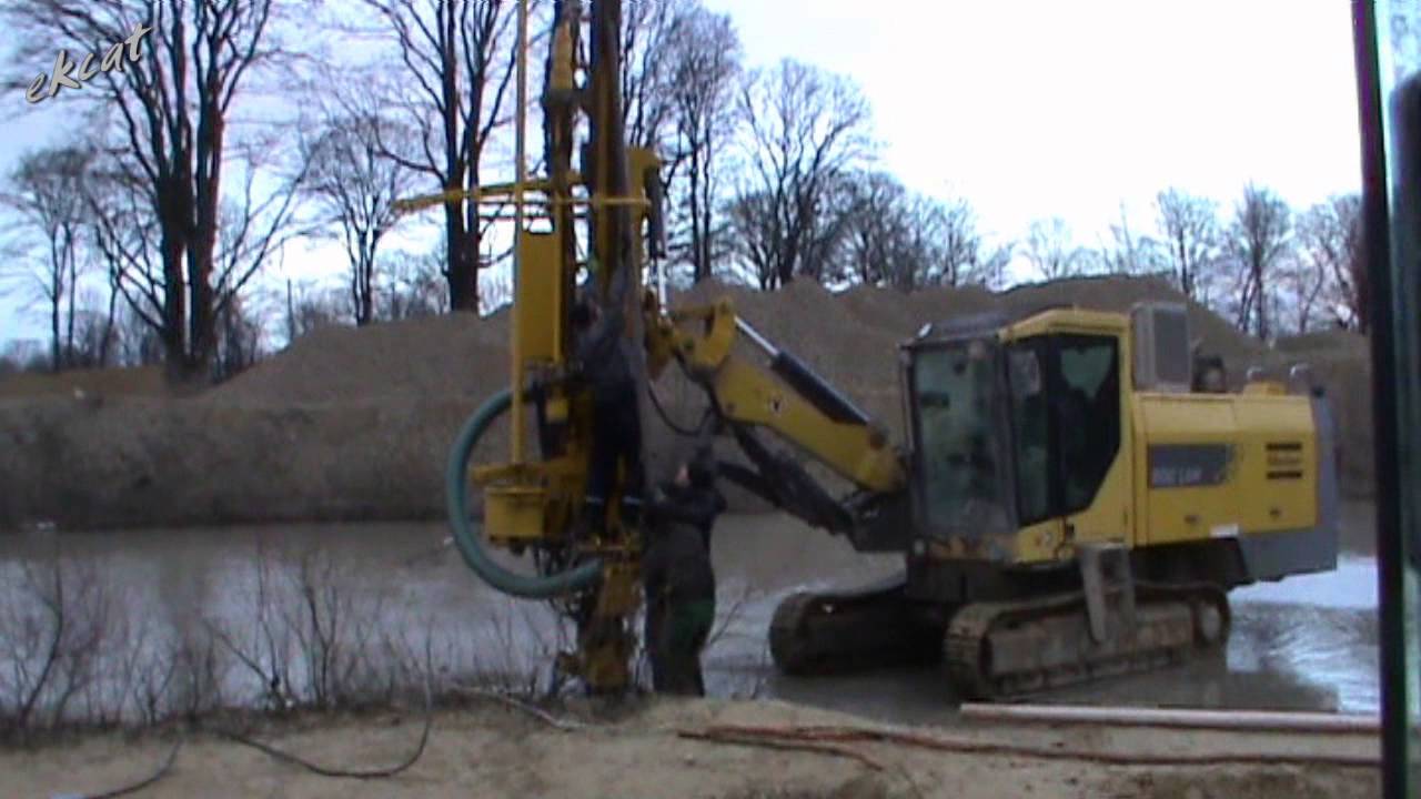Atlas Copco ROC L6H. Бурение скважины.