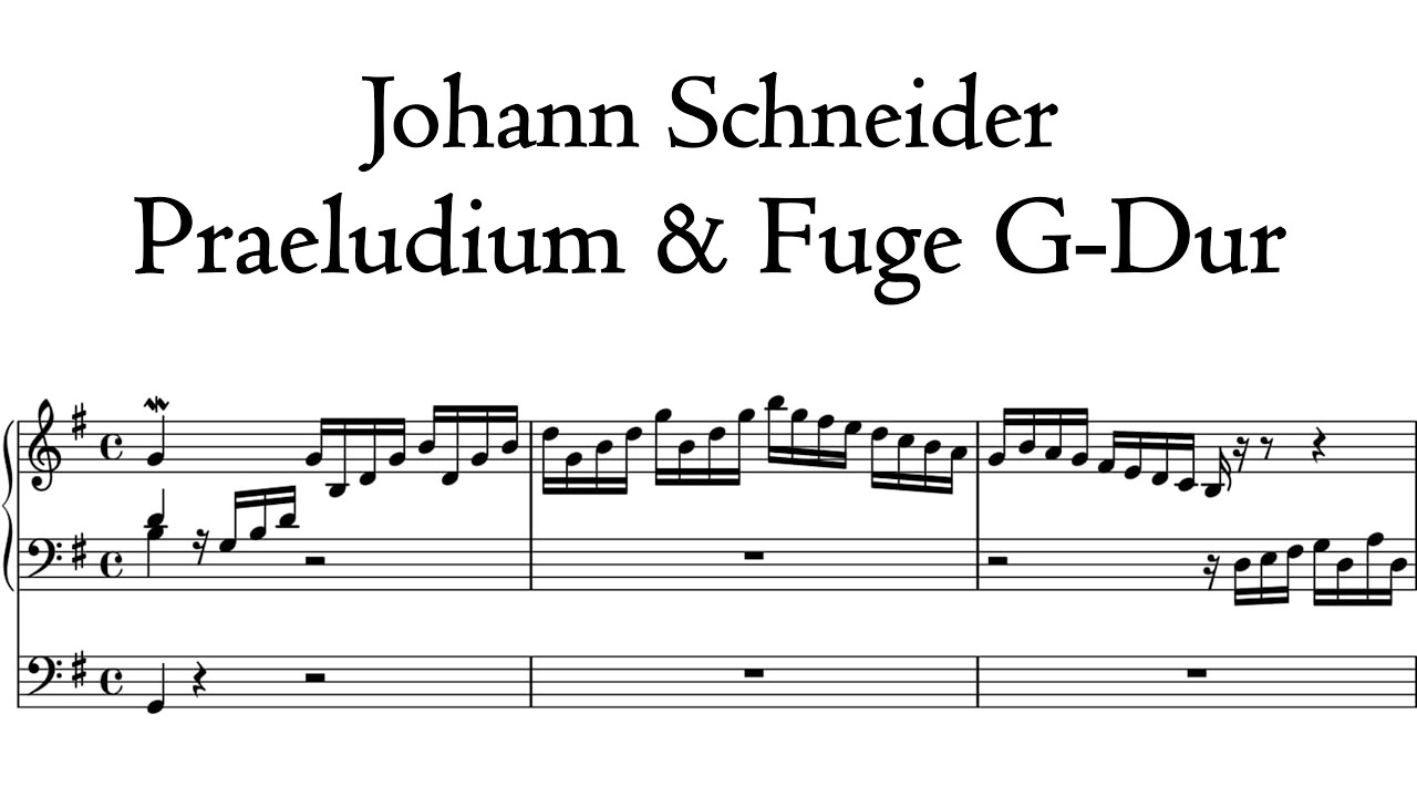 Schneider - Praeludium & Fuge G-Dur / G Major - B&auml;tz Organ, Lutherse, Den Haag, Hauptwerk