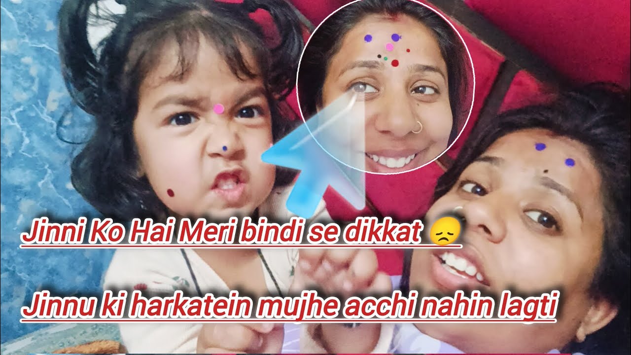  Jinni  ni rhene deti mere mathe p bindi 😏