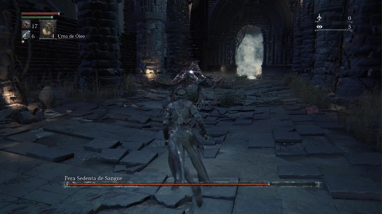 Bloodborne - BOSS Fera sedenta de sangue.