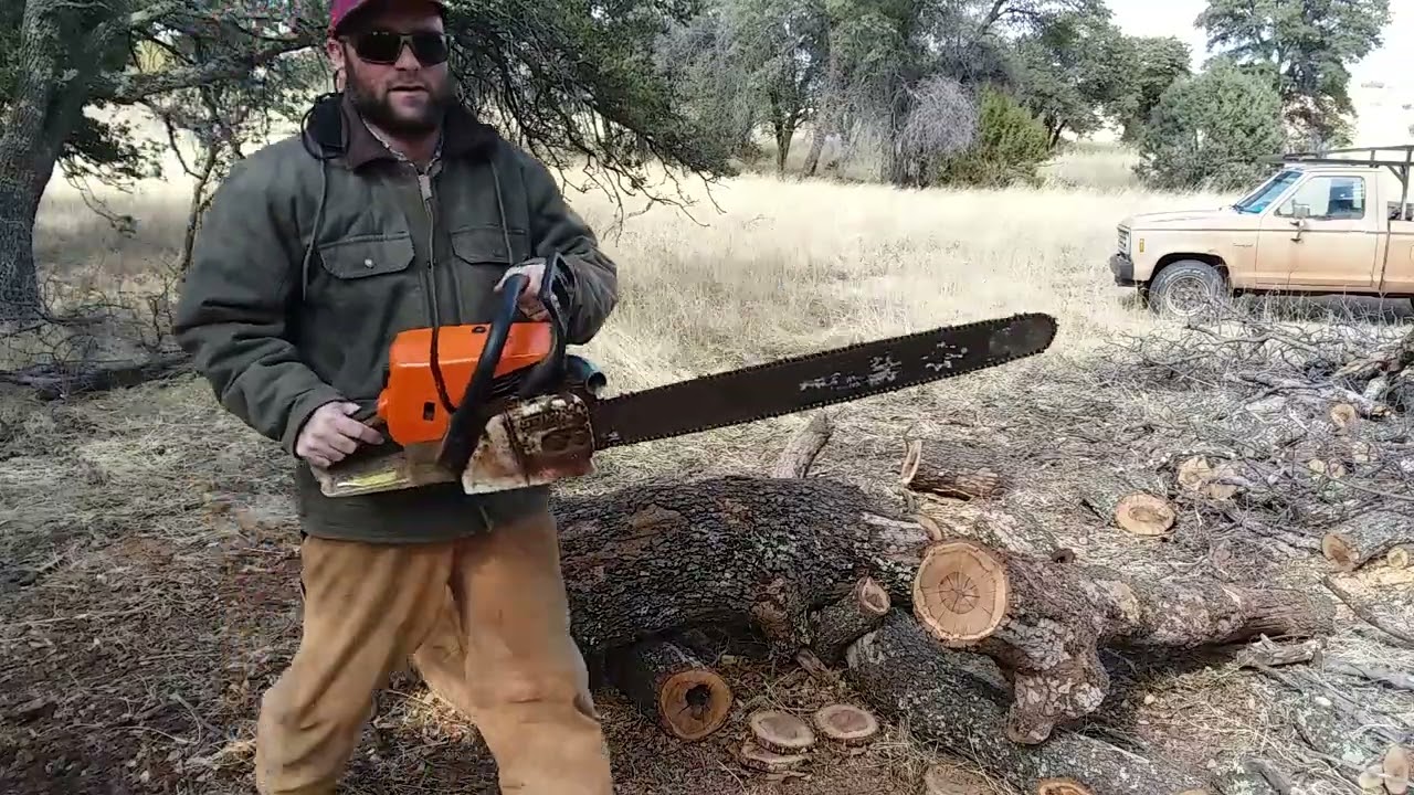 STIHL Ms 360 muffler mod test