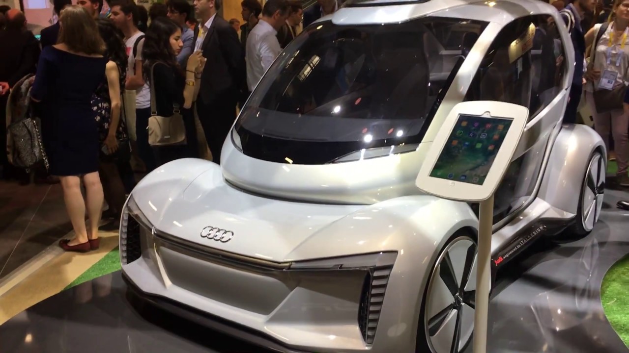 EXCLUSIVE AUDI AIRBUS flying car drone electric ITALDESIGN POP UP NEXT in VivaTech 2018 Paris France