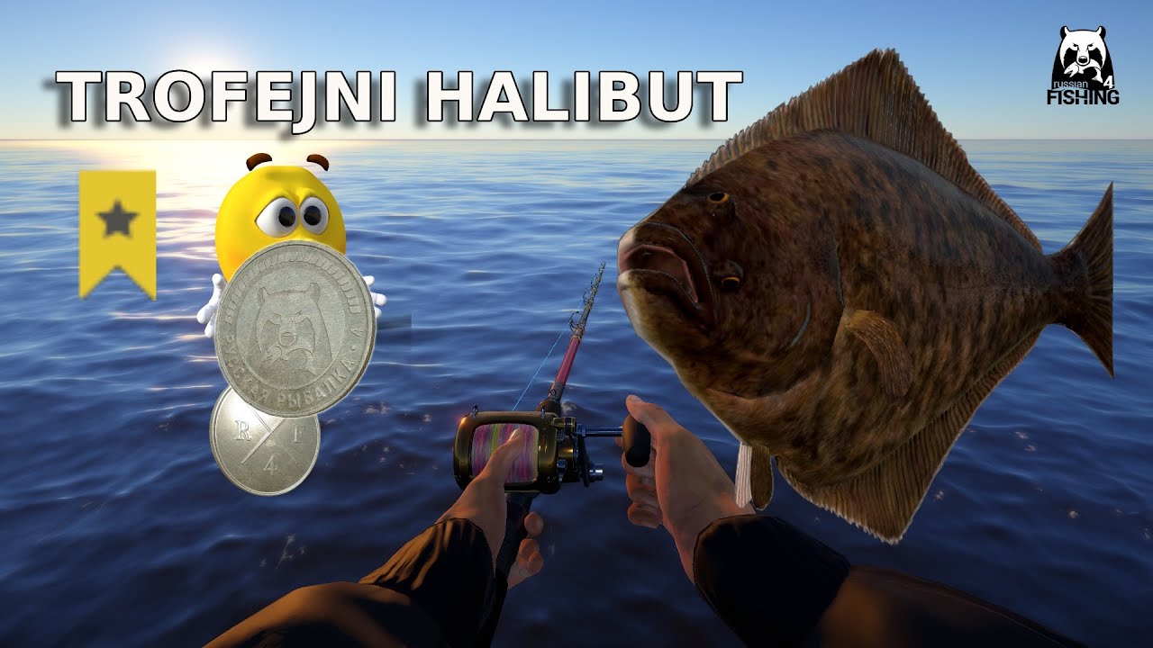 Russian Fishing 4 RF4 TROPHY HALIBUT | FISHING ON THE NORWEGIAN SEA |