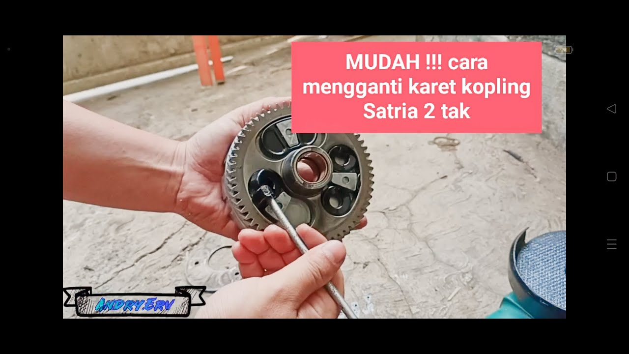 CARA MENGGANTI KARET KOPLING SATRIA 2TAK HIU LUMBA YANG RUSAK #satria2tak #satria2takindonesia