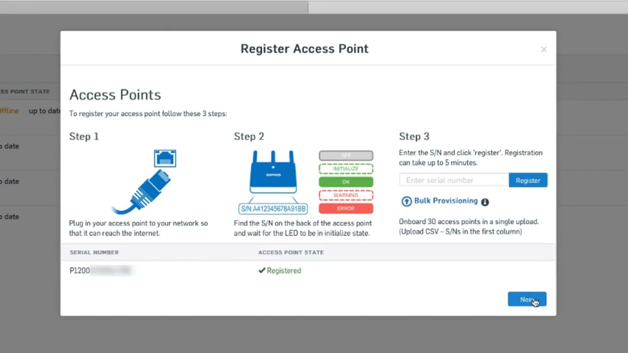 How to Register an Access Point - Sophos Wireless
