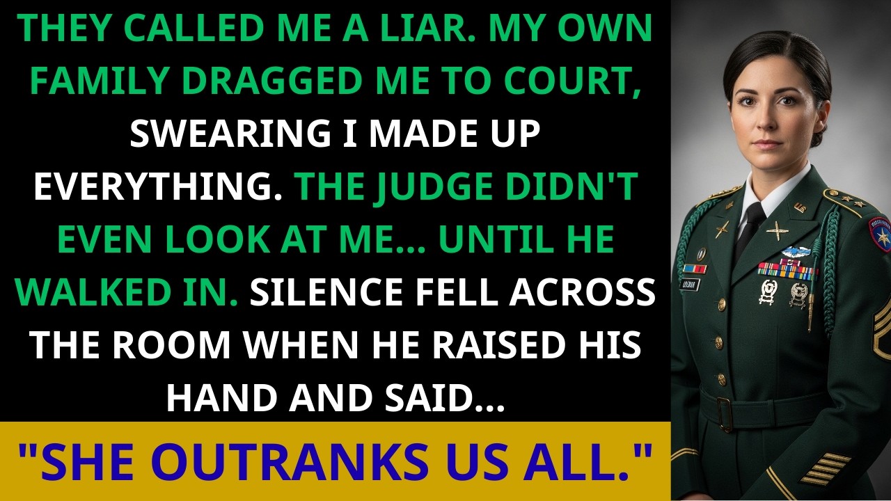 My Family Took Me to Court for “Faking My Rank” — Then a 4 Star General Walked In and…