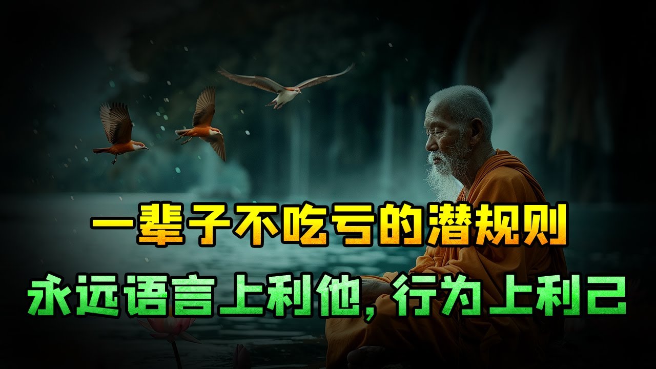一辈子不吃亏的潜规则：永远语言上利他，行为上利己