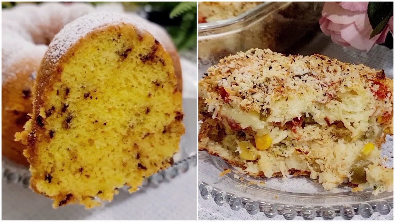 Два простых и вкусных рецепта! Мандариновый пирог и несладкий пирог!