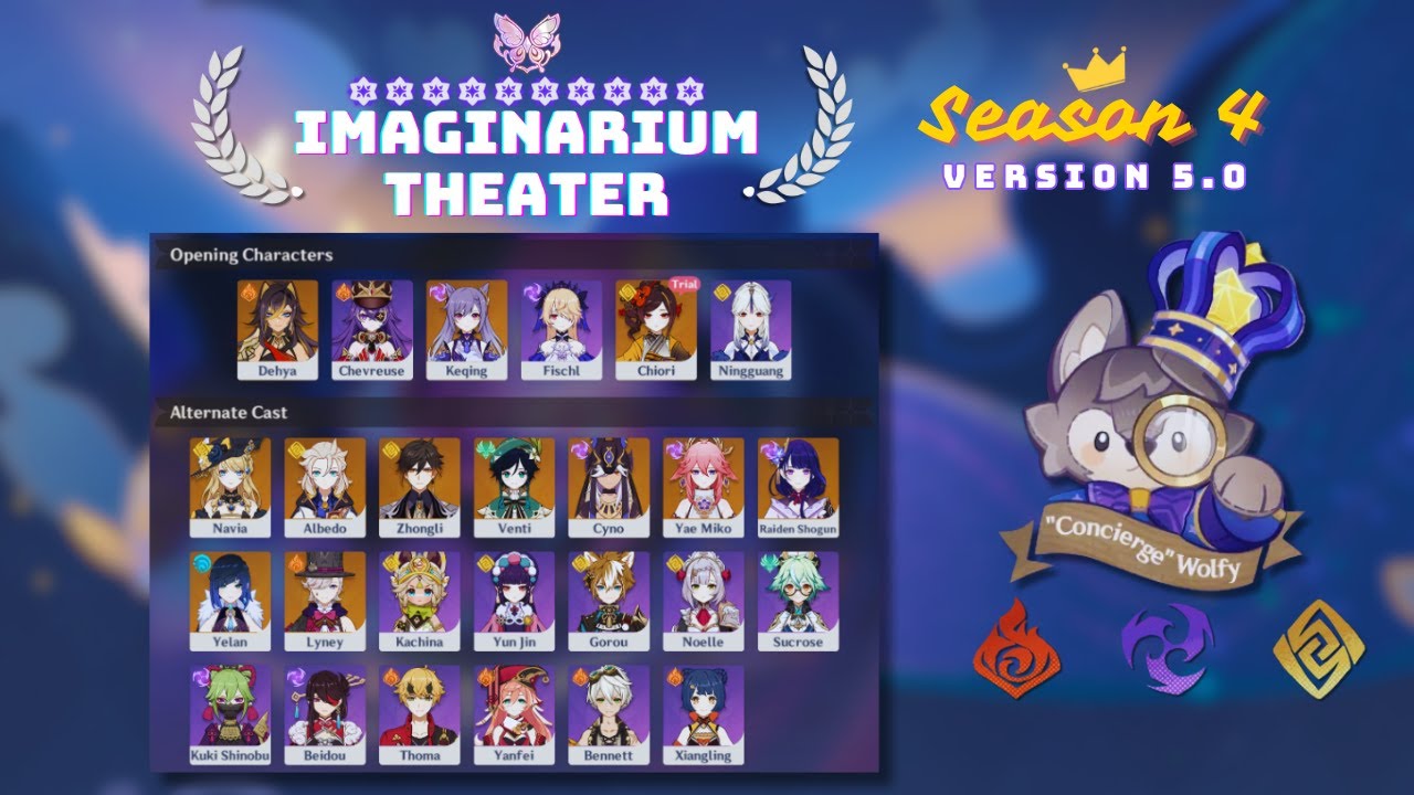 Imaginarium Theater Season 4 Version 5.0 [Visionary Mode] - ★10 F2P Clear