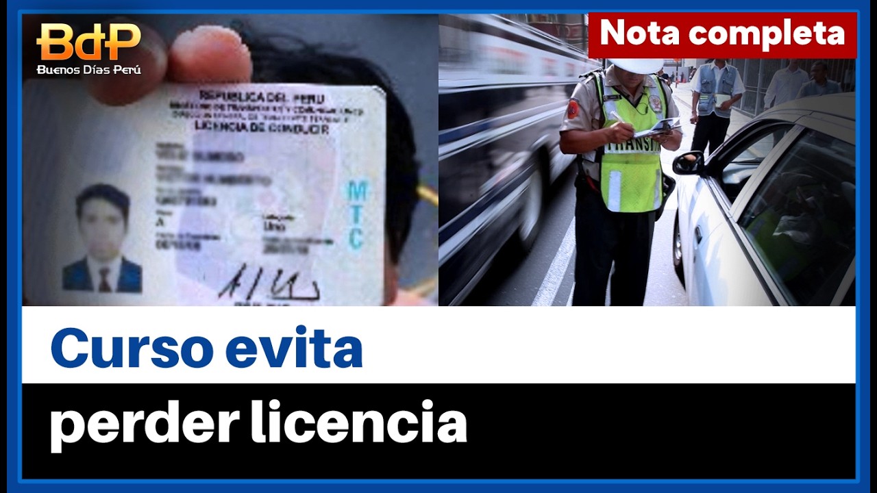 MTC explica cómo evitar la suspensión del brevete antes de llegar a los 100 puntos