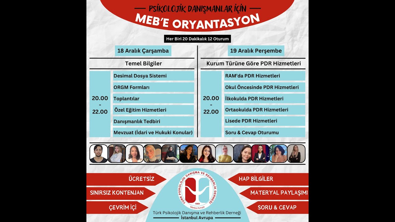 Psikolojik Danışmanlar İ&ccedil;in MEB'e Oryantasyon