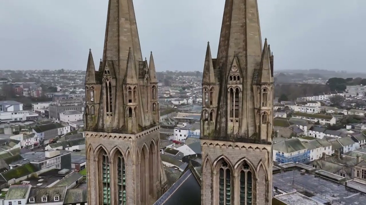 Quick flight around Truro Cathedral #cornwall #drone #explore 