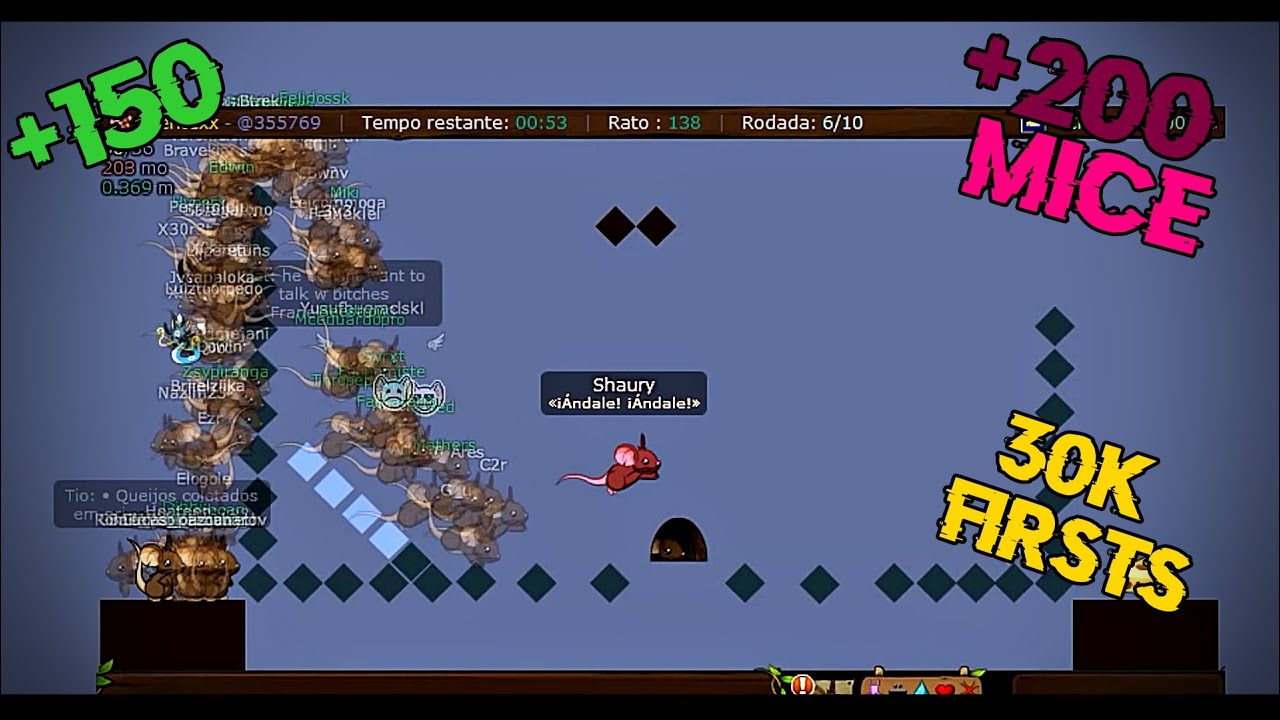 Transformice - Brkrmn (+200/150 MICE [NASA] + 30K FIRSTS) Racing Gameplay #73