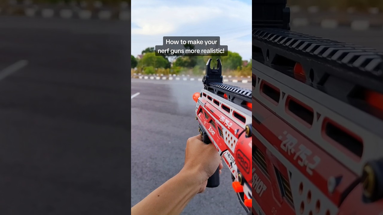 How to make your nerf blasters more REALISTIC! #toygun #gun #nerf #xshot #blaster
