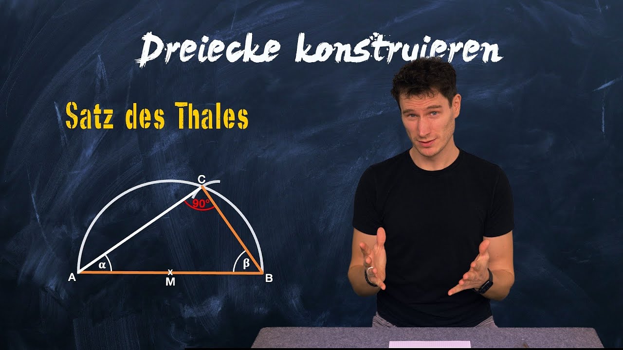 Satz des Thales - Dreiecke Konstruieren - einfach erklärt