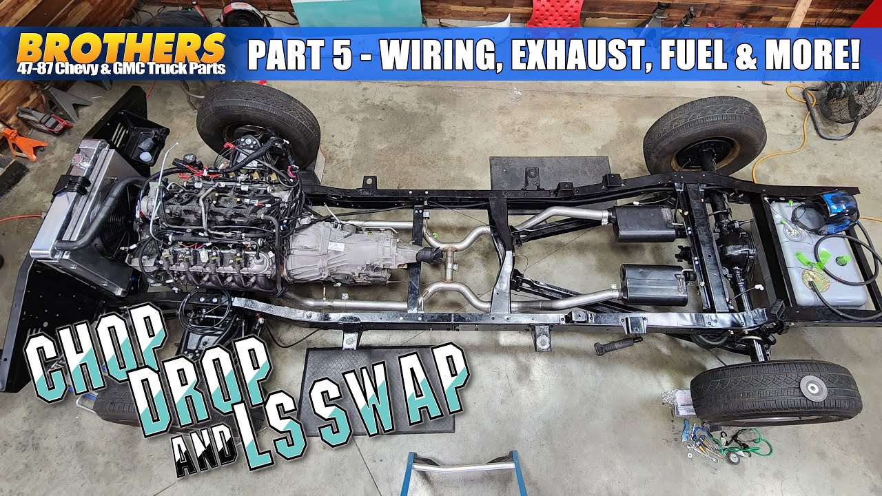 1965 C10 Chop/Drop & LS Swap - Part #5 - Wiring, Exhaust, Driveshaft, etc / 65 C10 Makeover