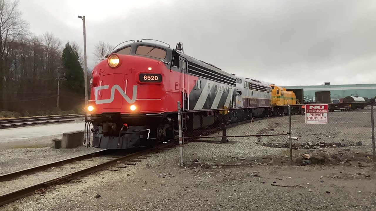 CN FP9A #6520 December workout in Squamish 2020 12 06