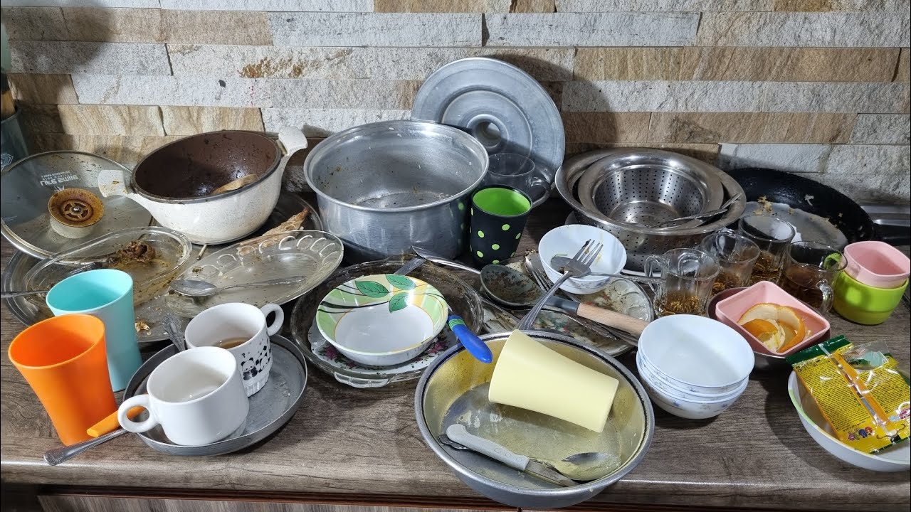 Stress Relief ASMR | Calm Dishwashing Sounds After a Long Day