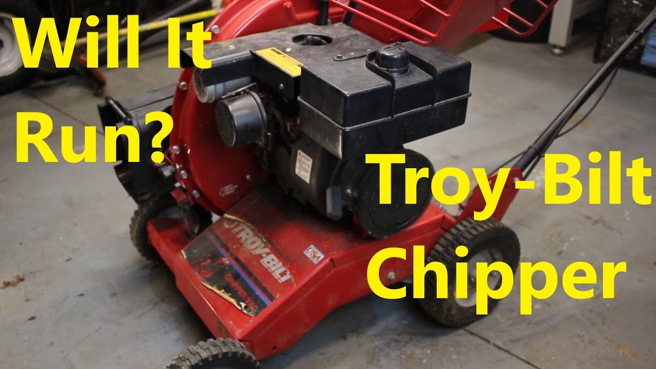Will It Run? Bringing back a Troy-Bilt Chipper - Part 1