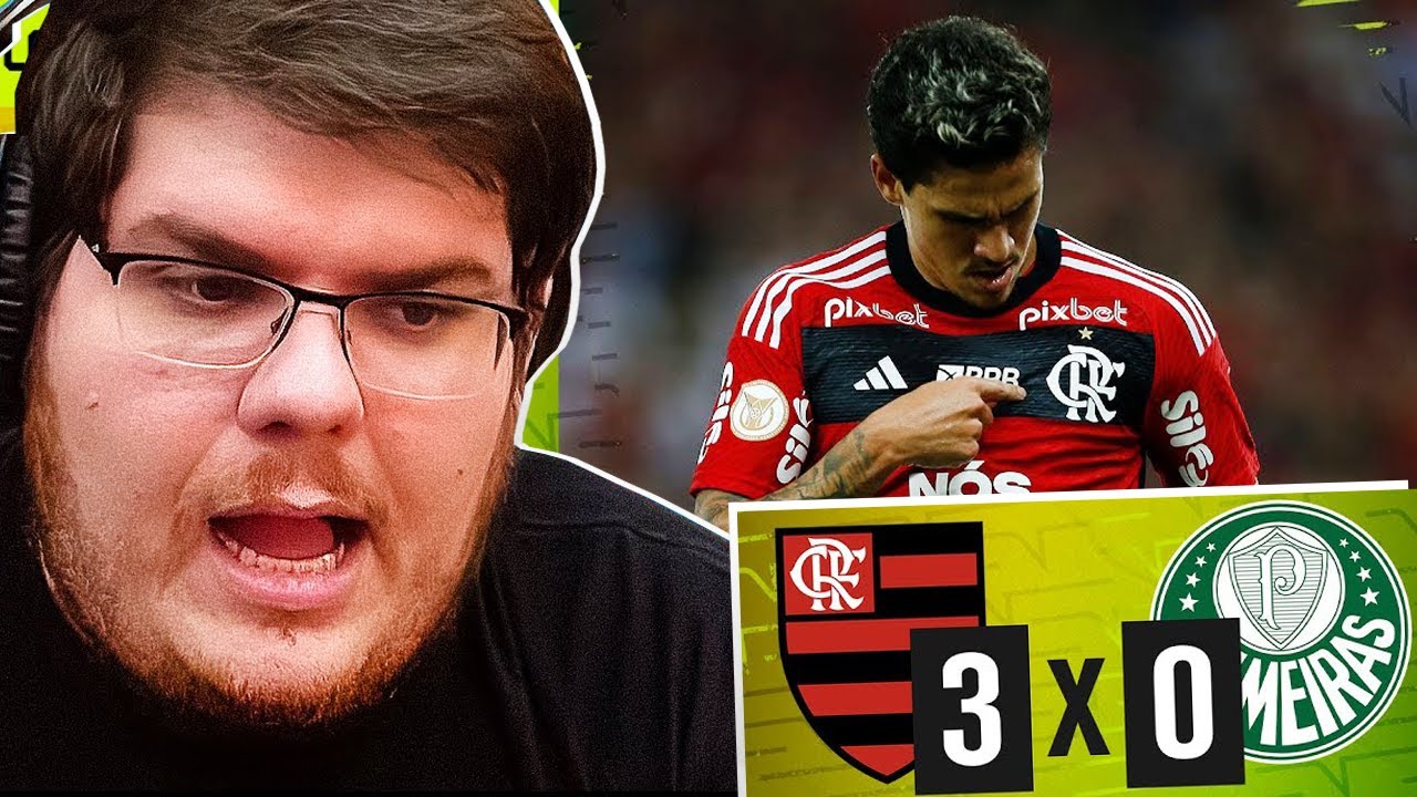 CASIMIRO REAGE A FLAMENGO 3X0 PALMEIRAS - MELHORES MOMENTOS!