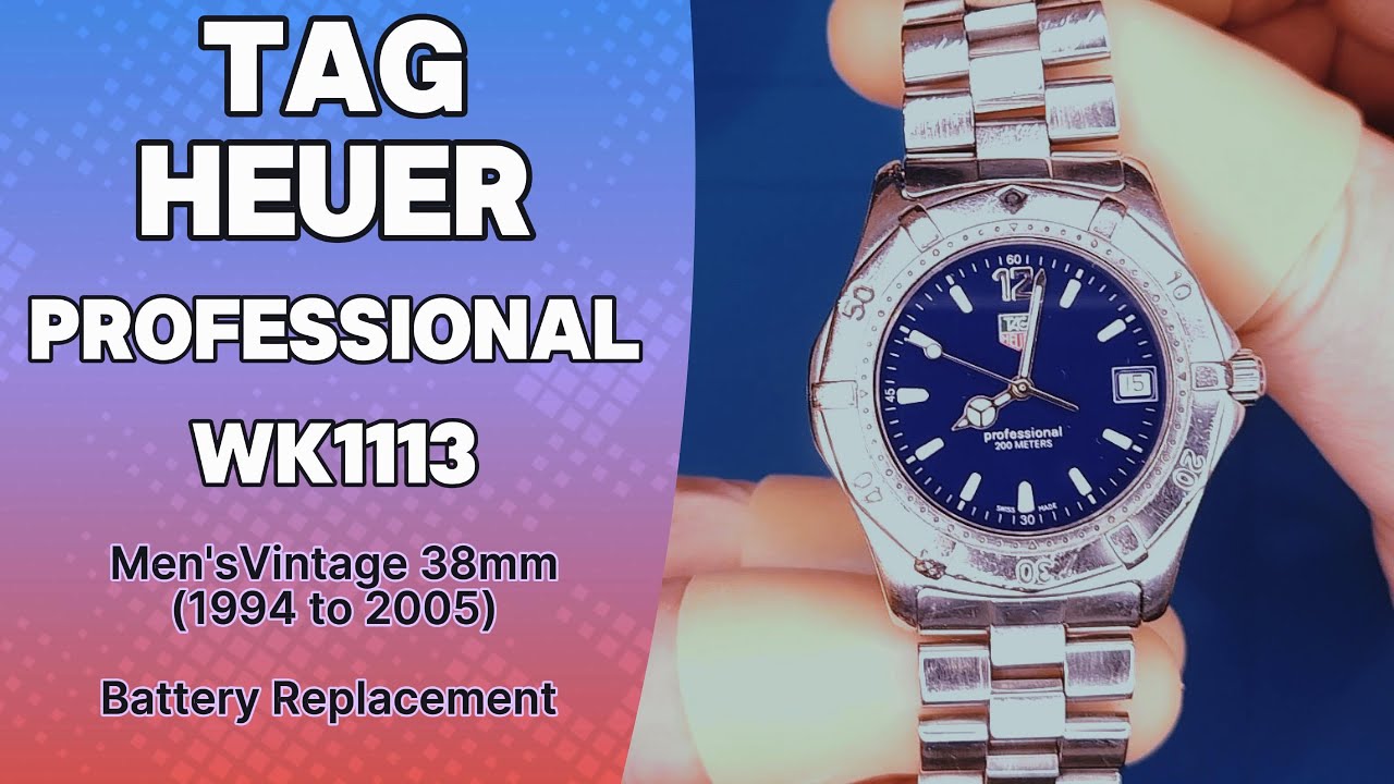TAG Heuer Professional 2000 WK1113 Specs & Battery Replacement