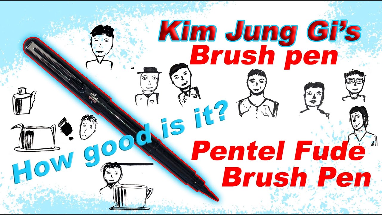 Pentel Fude Brush pen review I How to use a brush pen