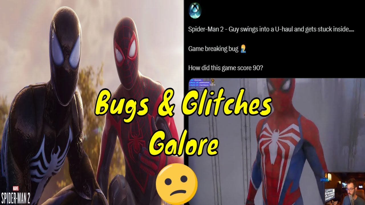 Spiderman 2 for PS5 is a buggy mess no pun intended