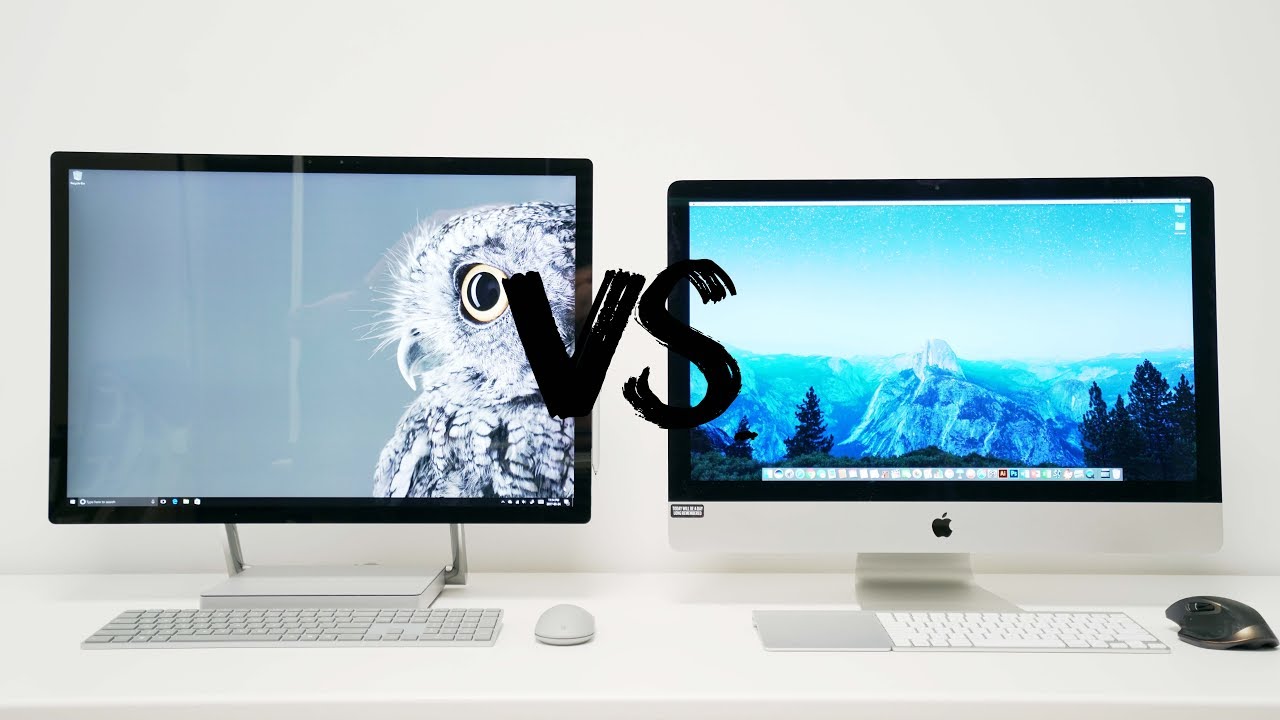 Surface Studio vs 5K iMac - BATTLE OF THE ALL IN ONES