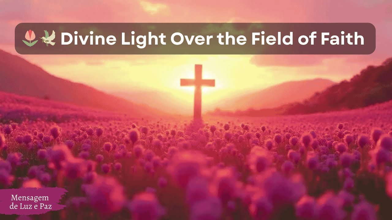 🌷🕊️ Divine Light Over the Field of Faith