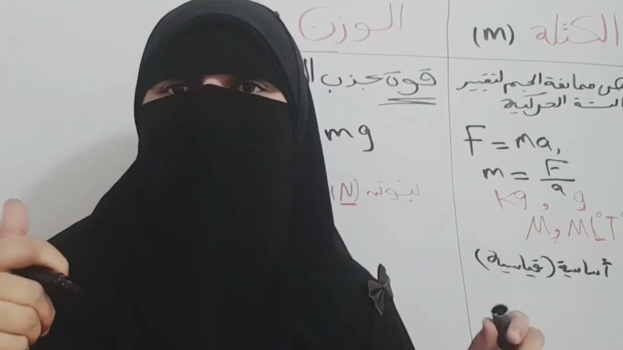 الكتلة والوزن 💯💥فيزياء اولى ثانوى الترم التانى نظام جديد عام وازهر ٢٠٢٤💥💯#مس_نادية_فيزياء
