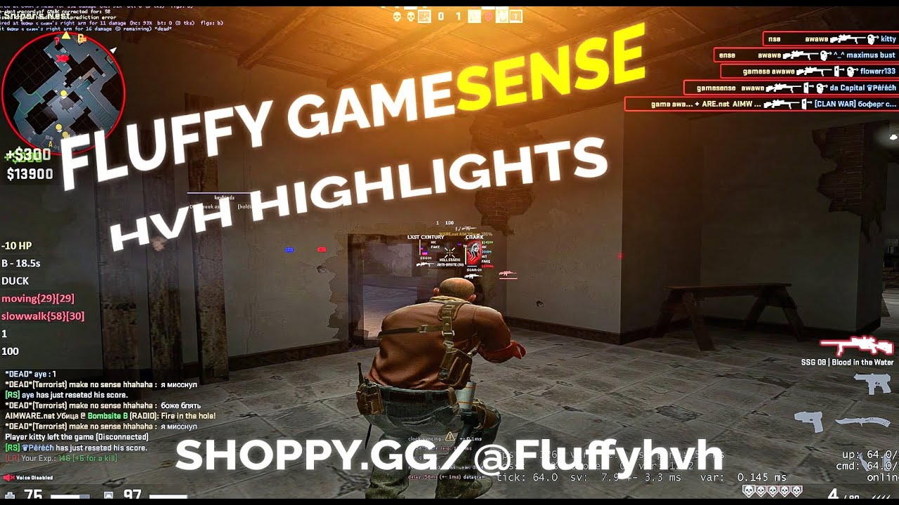 HvH Highlights #3 | gamesense | PRIV8 AA lua - shoppy.gg/@Fluffyhvh