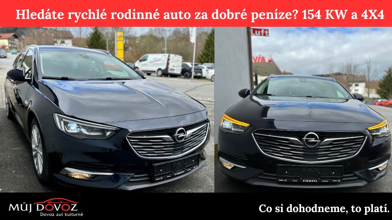 Hledáte rodinné a rychlé auto za dobré peníze? Opel Insignia 154 KW, 4X4.