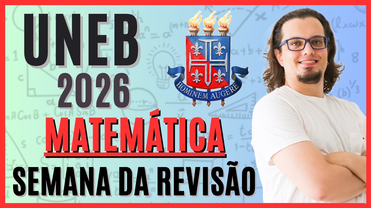 🔴 UNEB 2026 | SEMANA DA REVISÃO | MATEMÁTICA | AULA 1 | Geometria Plana, Espacial e Trigonometria