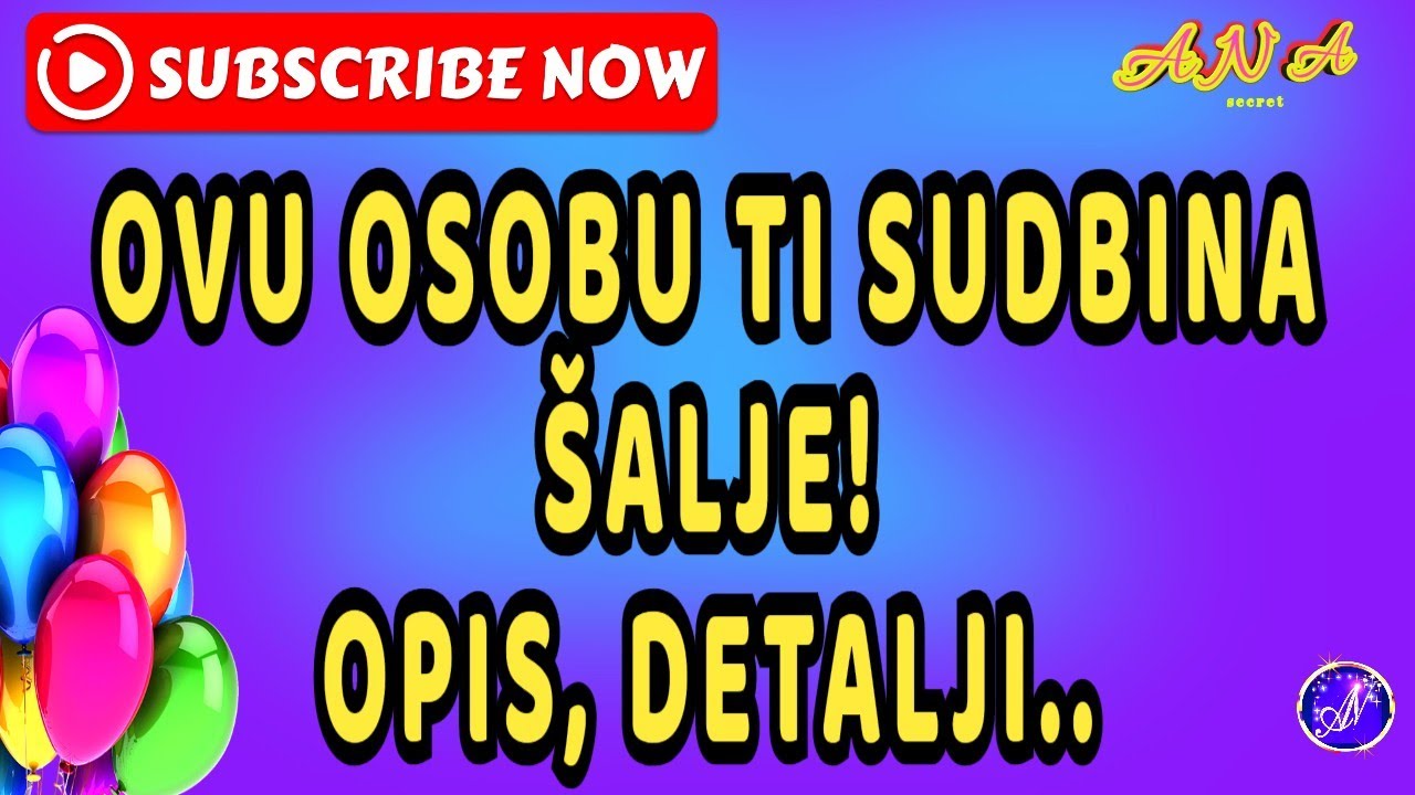 OSOBA KOJU VAM SUDBINA ŠALJE..OPIS, DETALJI!#tarot