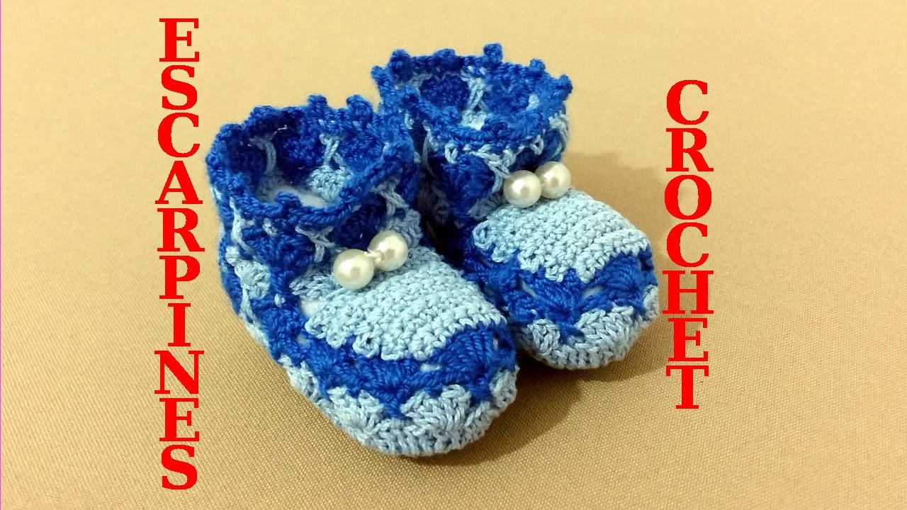 Como tejer Escarpines, Patucos o Zapatitos a #crochet para bebe tutorial paso a paso. Moda a Crochet