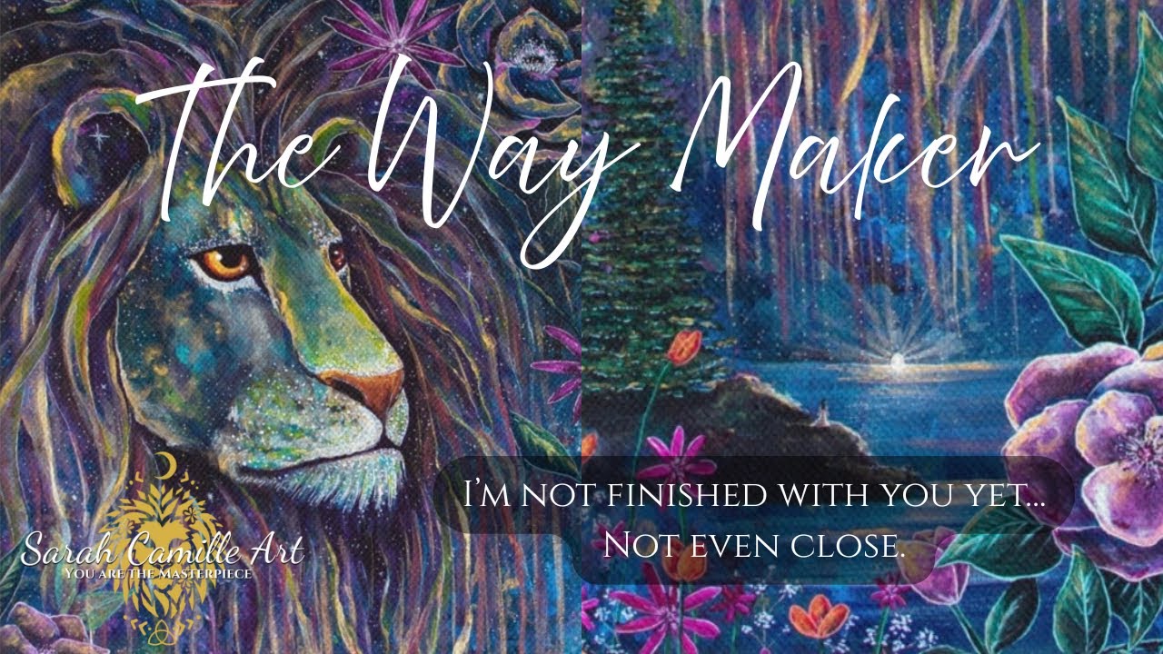 God’s Not Finished with You Yet - latest painting reveal, & studio updates by Sarah Camille Art 