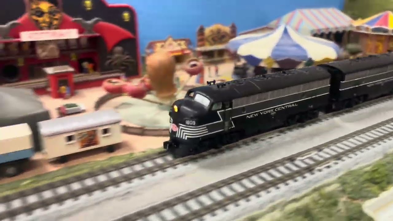 Massive Coal Train New York Central E7 N Scale Albany Train Show