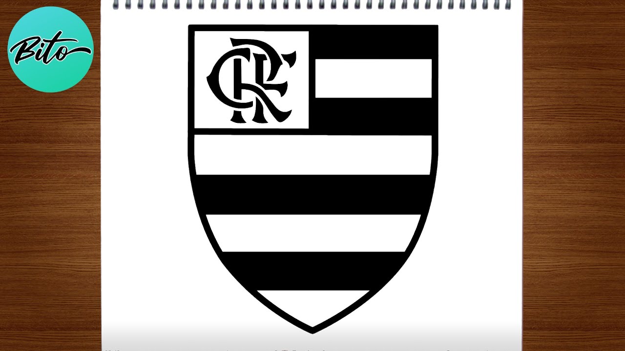 Como desenhar o escudo do FLAMENGO