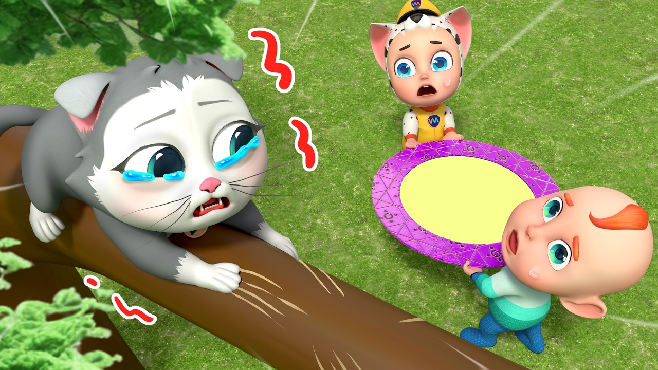 Rob & Leo Rescue the Lost Cat 🐱 | Animal Rescue Story | Rosoo - Nursery Rhymes & Kids Songs