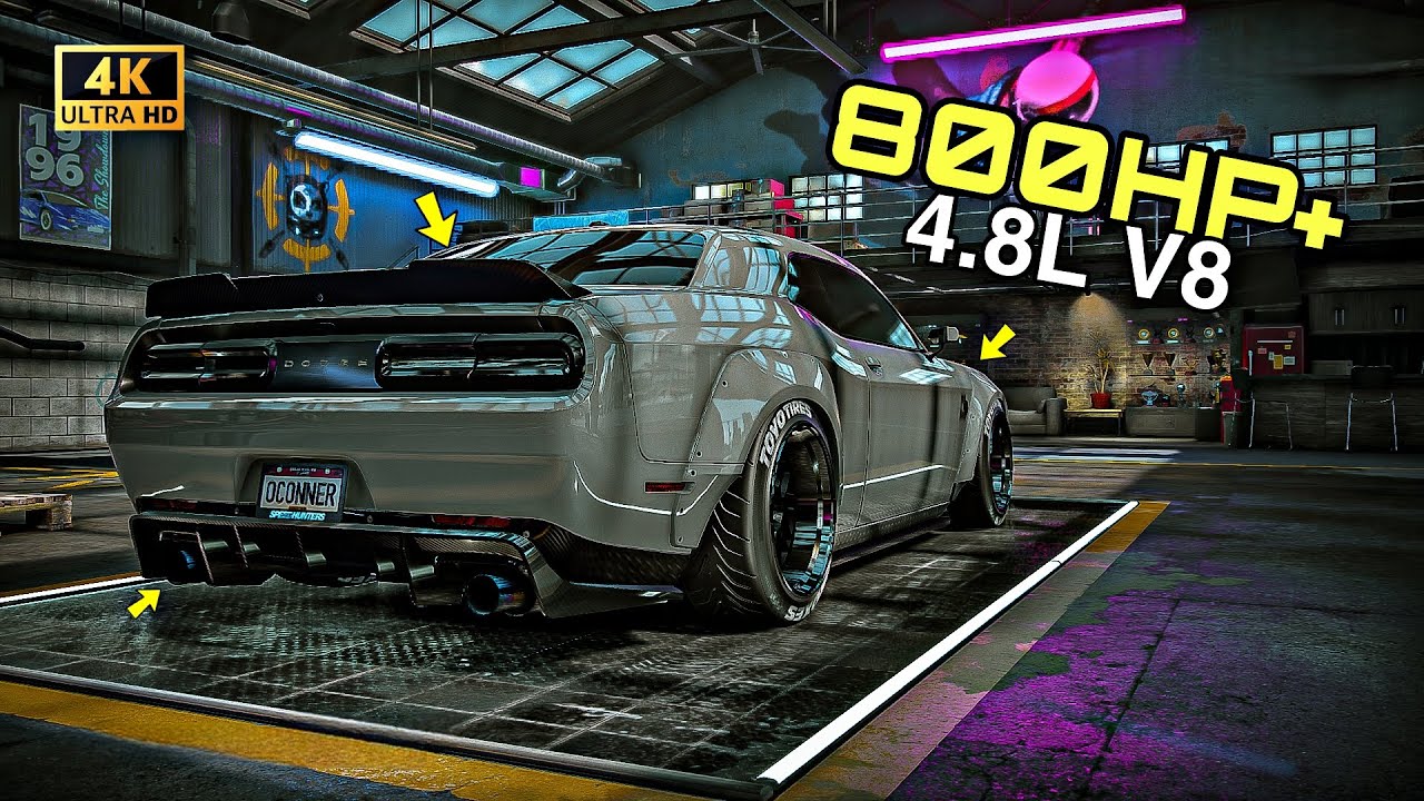 800HP+ Dodge Challenger SRT8 Customization - NFS Heat | Gameplay 4K