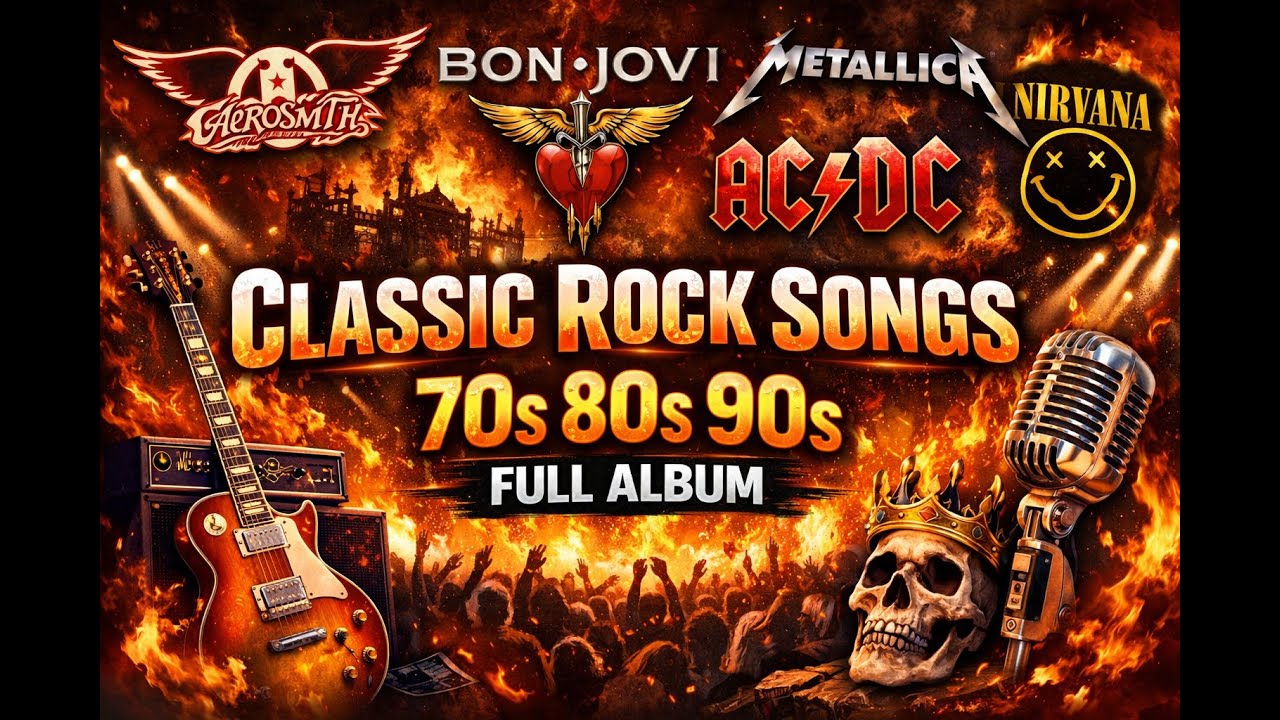 Classic Rock Greatest Hits Playlist | 70s 80s 90s Rock Full Album