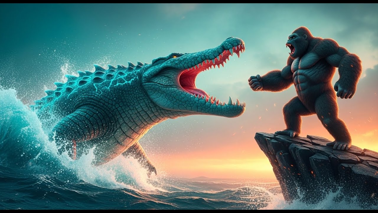 What Happens When a GIANT Crocodile Takes on King Kong?