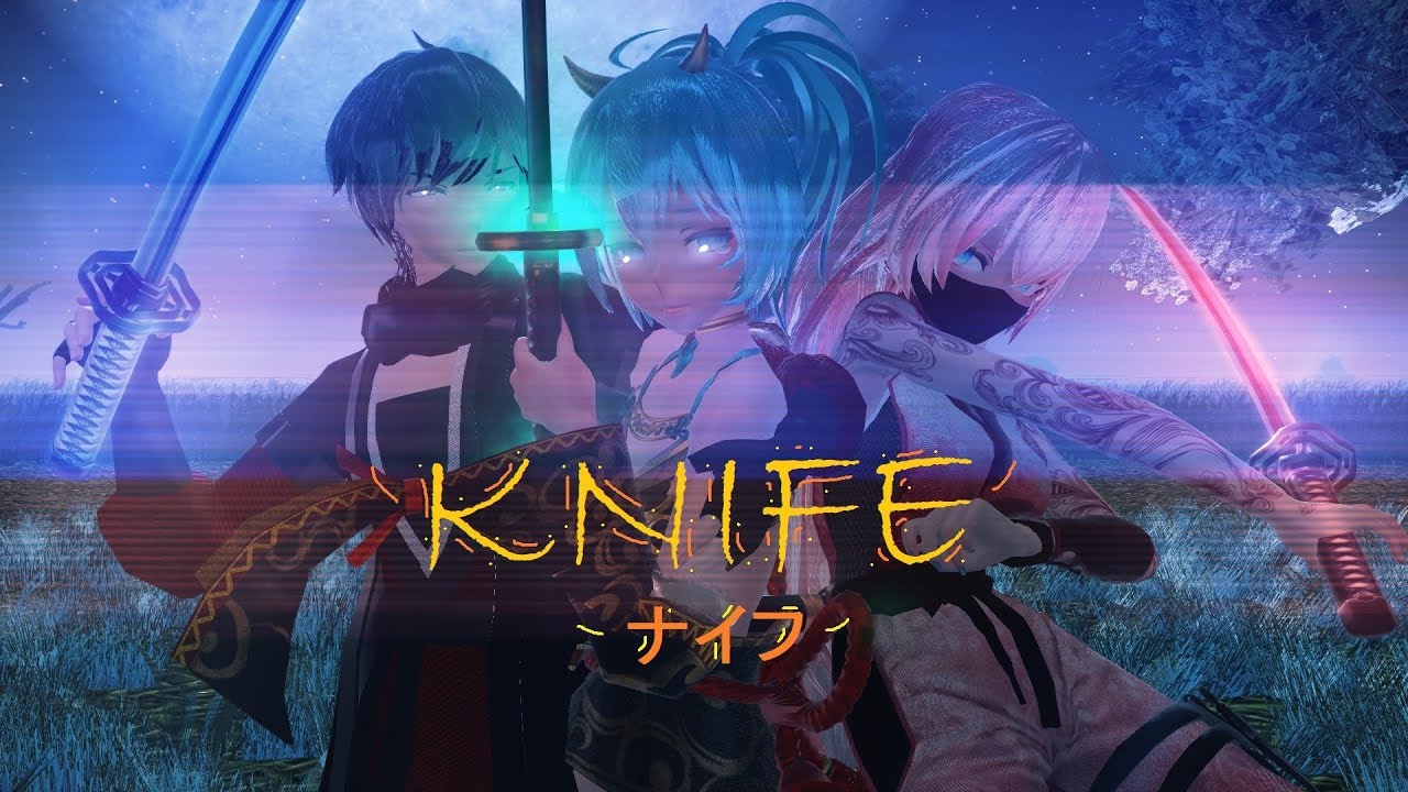MMD KNIFE ナイフ - Luka / Miku / Kaito