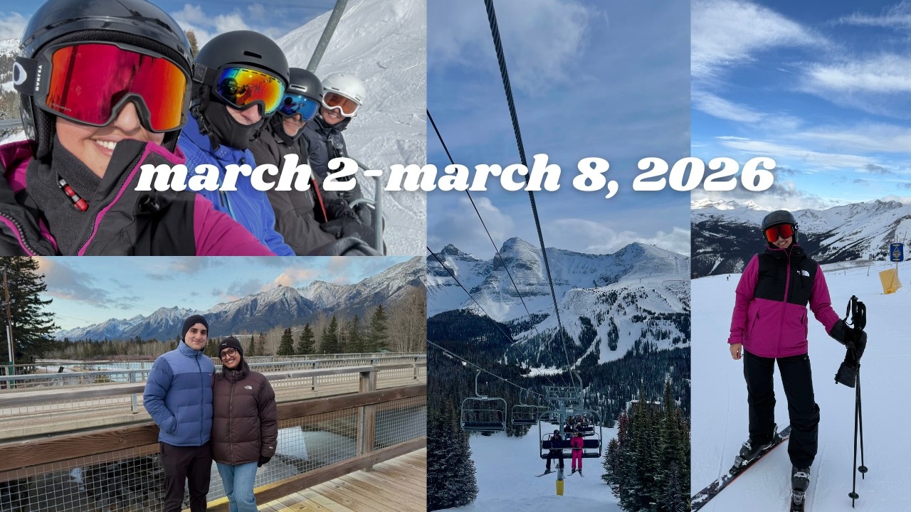 Ricky: weekly vlog (vacation edition) | skiing in banff + gorg views!